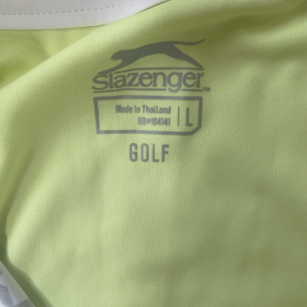 Slazenger Women's Yellow and White Top - Picture 3 of 3